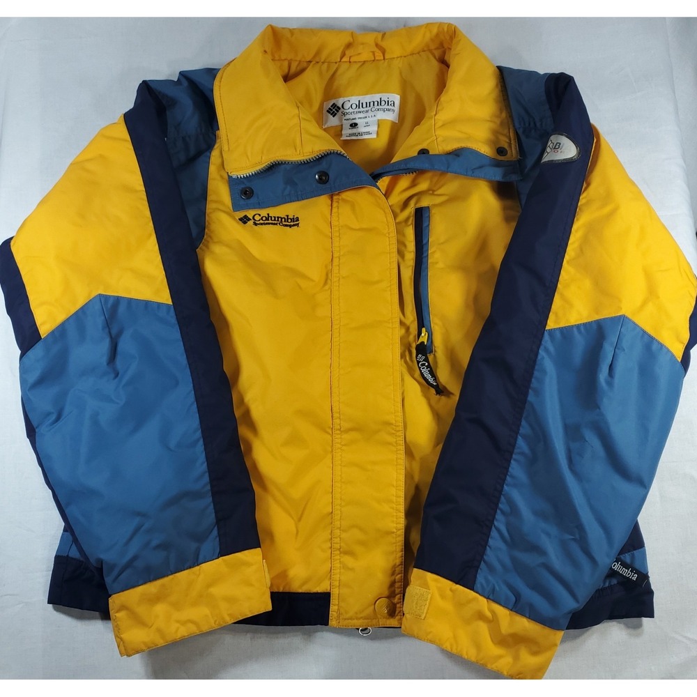 Columbia Sportswear Women's Large Yellow and Blue Winter / Snow / Ski Jacket